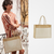 Westford Mill Cotton pocket natural starched jute shopper