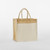 Westford Mill Cotton pocket natural starched jute midi tote