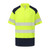 Yoko Hi-vis mandarin collar zip neck comfort trim polo (HVJ230)