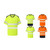 Yoko Hi-vis mandarin collar comfort trim t-shirt (HVJ430)