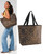 Bagbase Leopard print carryall tote bag