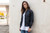Build Your Brand Women's nylon bomber jacket