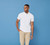 Henbury Classic cotton piqué polo with stand-up collar