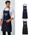 Premier Domain contrast denim bib apron