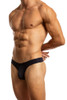 Jack Adams Bikini Thong in barritone blue (profile view) - men's sexy, premium, functional underwear, jockstraps and thongs