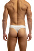 Jack Adams Bikini Thong in white (back view) - men's sexy, premium, functional underwear, jockstraps and thongs