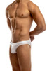 Jack Adams Bikini Brief in white (profile view) - men's sexy, premium, functional underwear, jockstraps and thongs