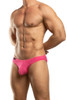 Jack Adams Bikini Brief in beetroot purple (profile view) - men's sexy, premium, functional underwear, jockstraps and thongs