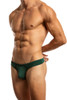 Jack Adams Bikini Thong in rain forrest (profile view) - men's sexy, premium, functional underwear, jockstraps and thongs
