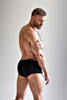 Jack Adams Modal Streamlined Bikini Boxer in black featured (3/4 side view) - men's sexy, premium, functional underwear, jockstraps and thongs