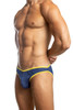 Jack Adams Air Bikini Brief in deep blue/yellow - men's premium, sexy underwear
