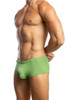 Jack Adams Bikini Boxer in forrest (profile view) - men's sexy, premium, functional underwear, jockstraps and thongs.