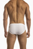 Jack Adams Apollo Swim Brief in white (back view) - premium,  fashionable and fun swimsuits, swim briefs, swim trunks and swim bikinis 