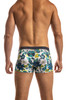 Jack Adams Bali Swim Trunk in flower power - blue (back view) - premium,  fashionable and fun swimsuits, swim briefs, swim trunks and swim bikinis