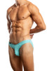 Jack Adams Rib Modal Bikini Brief in capri (profile view) - men's sexy, premium, functional underwear, jockstraps and thongs.