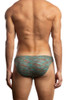Jack Adams Filament Bikini Brief in warm teal (back view) - men's sexy, premium, functional underwear, jockstraps and thongs.