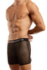 Jack Adams Can You See Me Now Short in black (profile view) - premium,  fashionable and fun swimsuits, swim briefs, swim trunks and swim bikinis