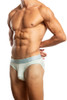 Jack Adams Bamboo Brief in cooling oasis (profile view) - men's sexy, premium, functional underwear, jockstraps and thongs.
