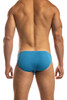Jack Adams Rib Modal Bikini Brief in galactic cobalt (back view) - men's sexy, premium, functional underwear, jockstraps and thongs.