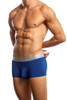 Jack Adams Zen Modal Trunk in royal (profile view)- men's sexy, premium, functional underwear, jockstraps and thongs.