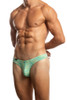 Jack Adams Filament Thong in cool vibe (profile view) - men's sexy, premium, functional underwear, jockstraps and thongs.