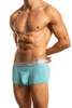Jack Adams Air Army Wide Ribbed Modal Trunk in aquarius - men's sexy, premium, functional underwear, jockstraps and thongs.