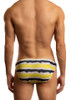 Zanzibar Low-Rise 1" Swimsuit in yellow (back view) - premium,  fashionable and fun swimsuits, swim briefs, swim trunks and swim 