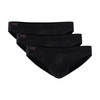 Jack Adams Modal Bikini Brief - 3 Pack - in black pack (flat lay) - men's sexy, premium, functional underwear, jockstraps and thongs.