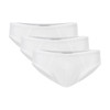 Jack Adams LUX Profile Brief- 3 Pack  in white pack (flat lay) - men's sexy, premium, functional underwear, jockstraps and thongs.