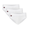Jack Adams Naked Fit Brief - 3 Pack - white pack (flat lay) - men's sexy, premium, functional underwear, jockstraps and thongs.