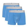 Jack Adams Zen Modal Trunk - 3 Pack - pacific blue (flat lay view) - men's sexy, premium, functional underwear, jockstraps and thongs.