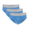 Jack Adams Zen Modal Brief - 3 Pack - pacific blue pack (flat lay view) - men's sexy, premium, functional underwear, jockstraps and thongs.