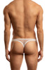 Jack Adams Excite Sheer Thong in white (back view) - men's sexy, premium, functional underwear, jockstraps and thongs.