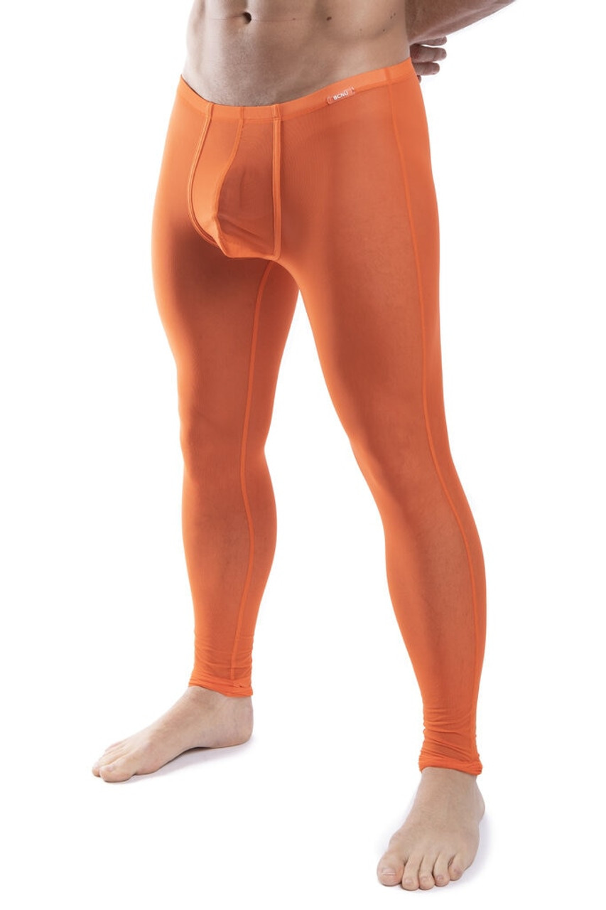 Sexy Mens Mesh See Through Long Underwear Underpants Loose Leggings Yoga  Pants