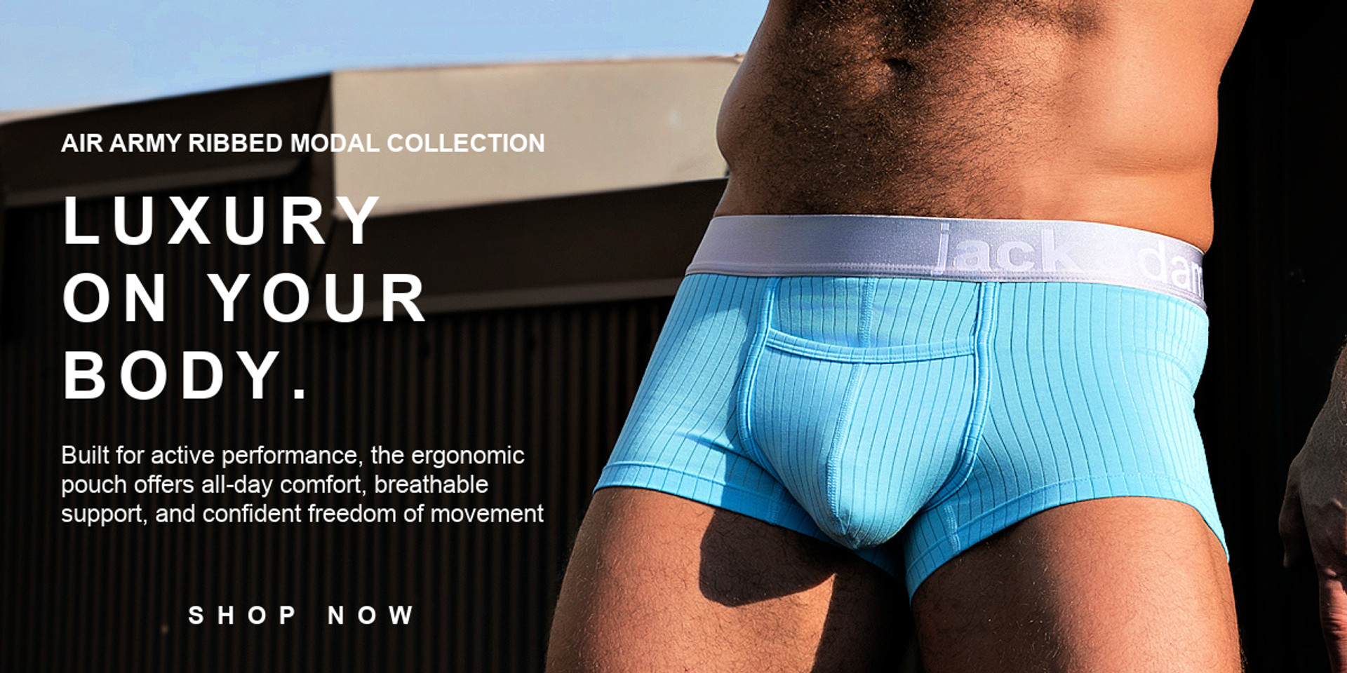 New Air Army Ribbed Modal Trunk for Men