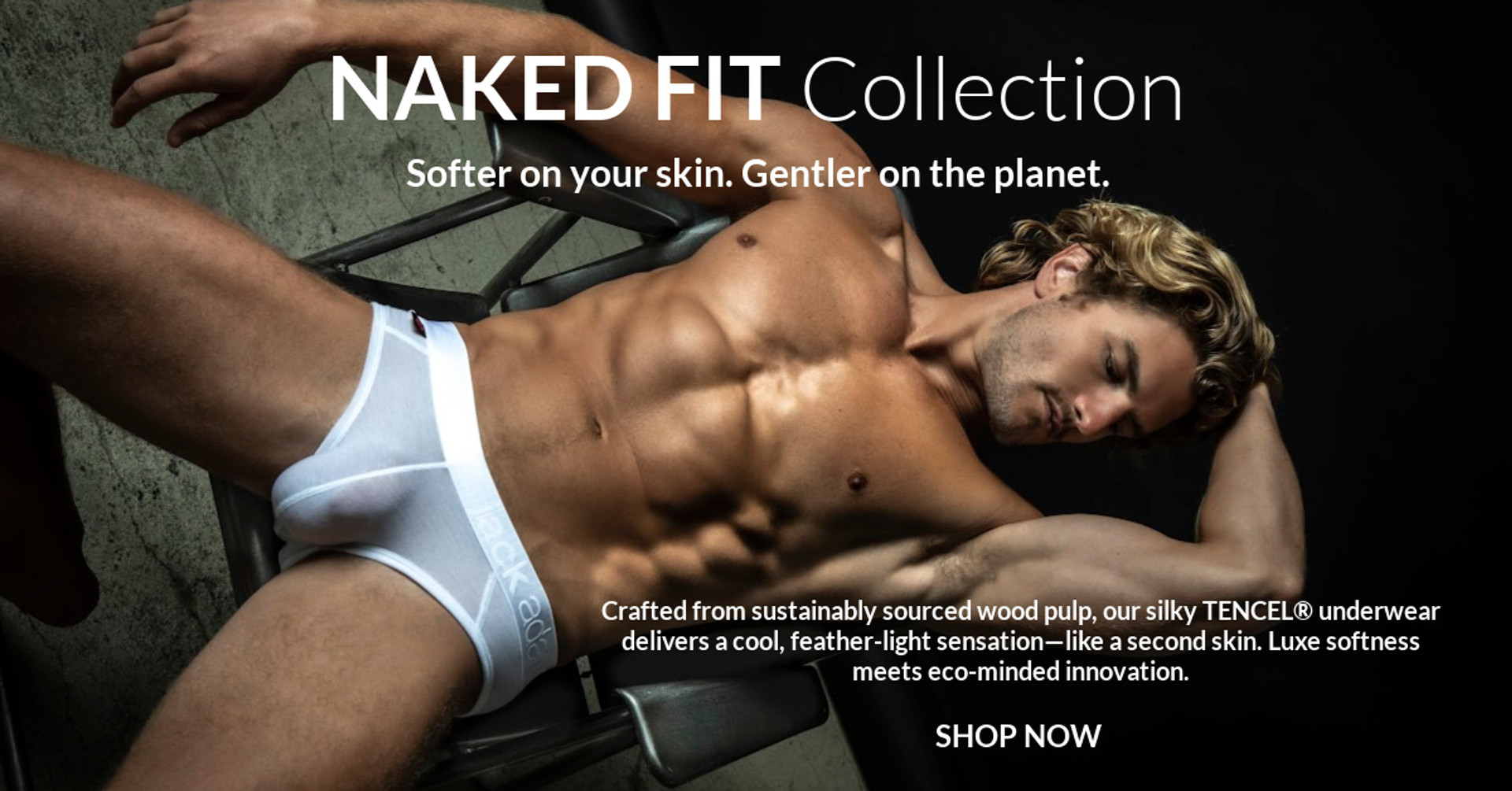 Experience Naked Fit by Jack Adams. The perfect summer sweat-free underwear for men 