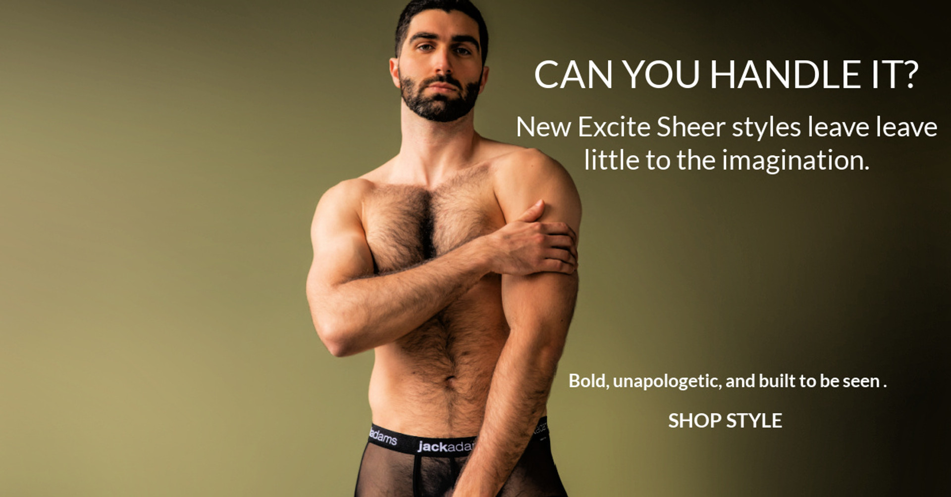 Can You Handle It? New Excite Sheer Underwear Collection for Men