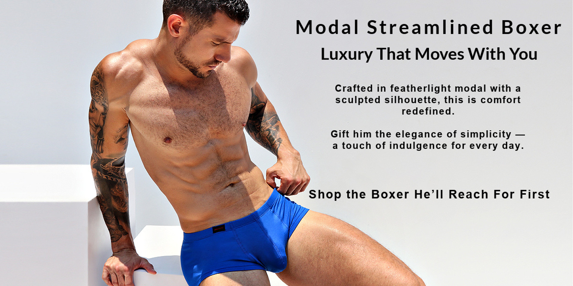 Shop the Boxer He'll Reach for First. Introducing the Modal Streamlined Modal Boxer