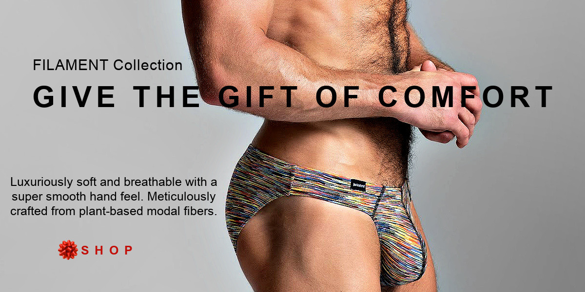 Give the Gift of Comfort in underwear for men. Introducing the Filament Brief