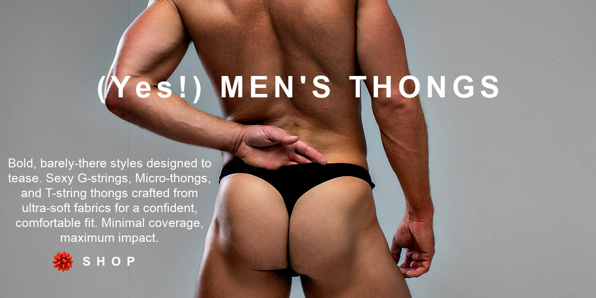 Shop our best-selling underwear cut for men, Thongs.