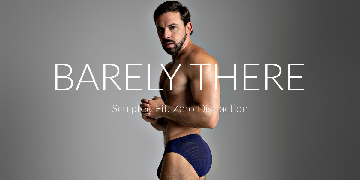 Introducing the New Barely There Ribbed Modal Brief for Men. #Mens Briefs #Best Briefs for Men