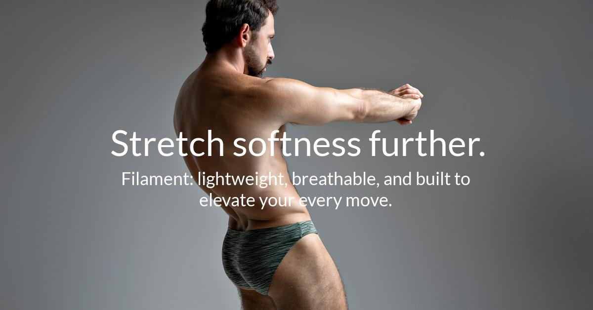 Stretch softness further. Try our Filament Underwear for men. Experience all day comfort for men.  