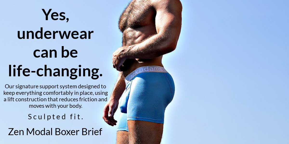 Yes, underwear can be life-changing. Meet the Zen Modal Boxer Brief for Men