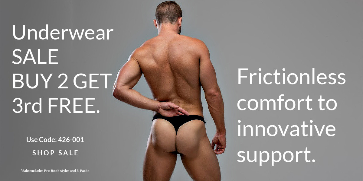 Underwear Sale Buy 2 Pairs and Get a 3rd Pair FREE. *Restrictions apply
