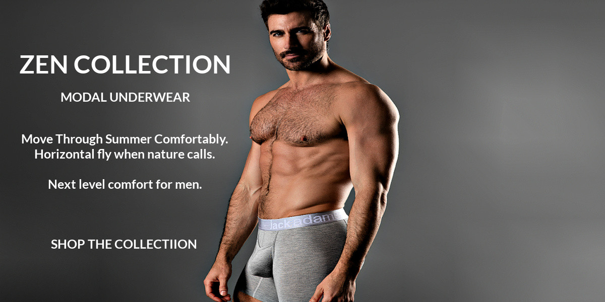 ZEN Modal Collection Move Through Summer Comfortably. Horizontal fly when nature calls. Next level comfort for men.  