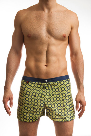 Jack Adams Hipster 1" Swim Short in navy Jack Adams Hipster 1" Swim Short in navy