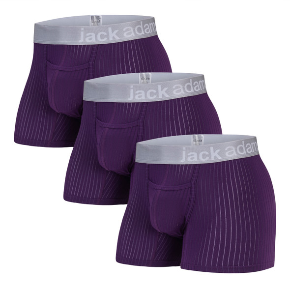 Jack Adams Air Army Wide Ribbed Modal Boxer Brief - 3 Pack - imperial purple - men's sexy, premium, functional underwear, jockstraps and thongs. Jack Adams Air Army Wide Ribbed Modal Boxer Brief - 3 Pack - imperial purple - men's sexy, premium, functional underwear, jockstraps and thongs.