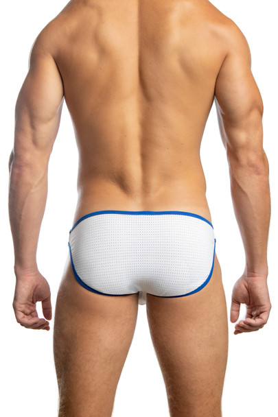 Jack Adams Air Bikini Brief in white/royal - men's premium, sexy underwear