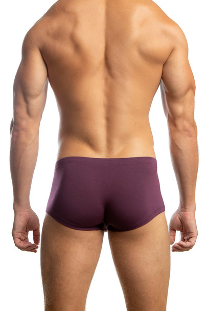 Jack Adams Bikini Boxer in beetroot (profile view) - men's sexy, premium, functional underwear, jockstraps and thongs.