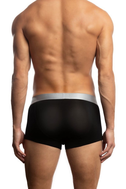 Jack Adams Zen Modal Trunk in black (black view) - men's sexy, premium, functional underwear, jockstraps and thongs.